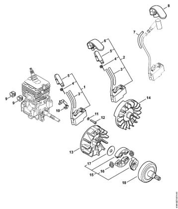 Ignition system, Clutch Brushcutters (FS) FS 50 C-E Stihl