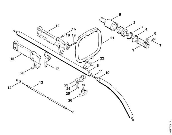 Drive tube assembly Brushcutters (FS) FS 51 Stihl