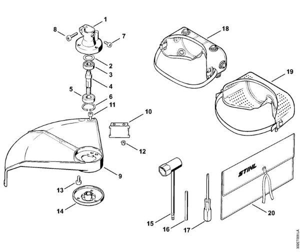 Bearing housing Brushcutters (FS) FS 52 Stihl