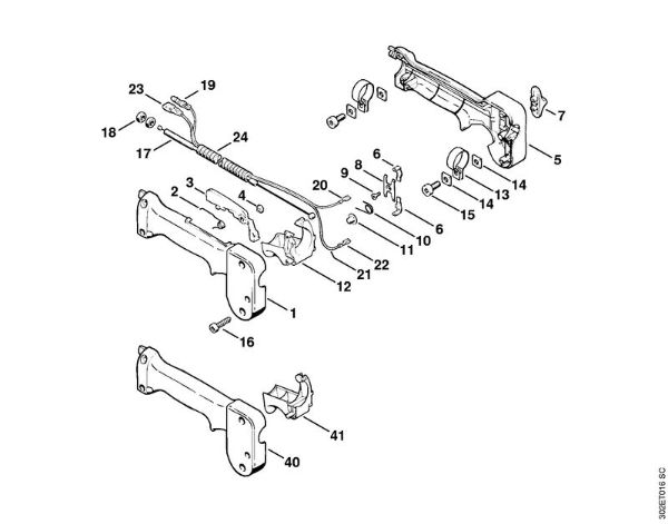 Control handle FS 52, FS 56 Brushcutters (FS) FS 52 Stihl
