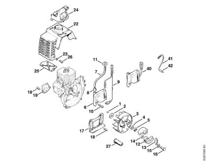 Ignition system, Clutch Brushcutters (FS) FS 52 Stihl