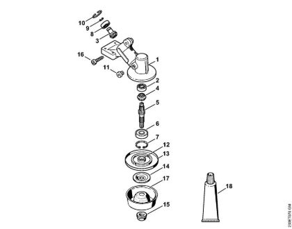Gear head (16.2014) Brushcutters (FS) FS 55 2-MIX Stihl
