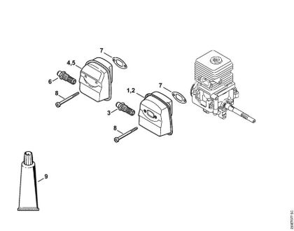 Muffler Brushcutters (FS) FS 55 2-MIX Stihl