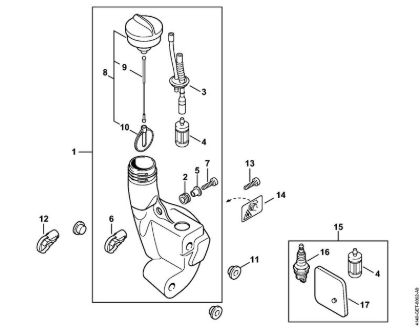 Fuel tank Brushcutters (FS) FS 55 T Stihl