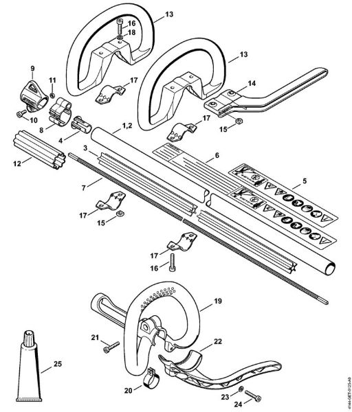 Drive tube assembly, Loop handle Brushcutters (FS) FS 56 R Stihl