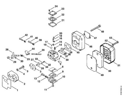 Carburetor, Air filter Brushcutters (FS) FS 61 Stihl