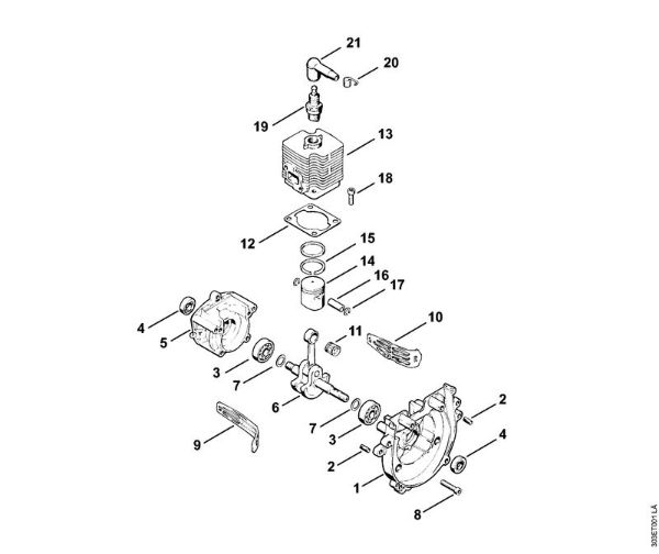 Crankcase, Cylinder Brushcutters (FS) FS 66 R Stihl