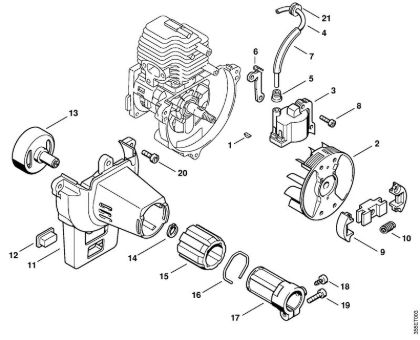 Ignition system, Clutch Brushcutters (FS) FS 72 Stihl