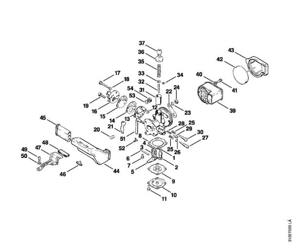 Carburetor, Air filter Brushcutters (FS) FS 80 AVRE Stihl