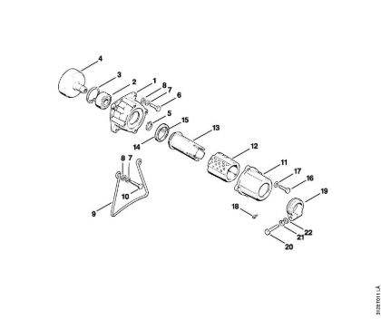 Clutch housing AV Brushcutters (FS) FS 80 RE Stihl
