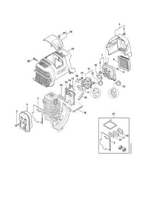 Picture of Muffler, Air filter FS 89