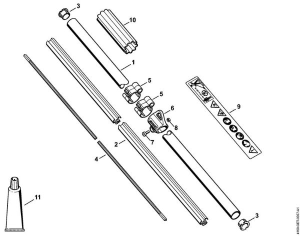Drive tube assembly Brushcutters (FS) FS 89 R Stihl