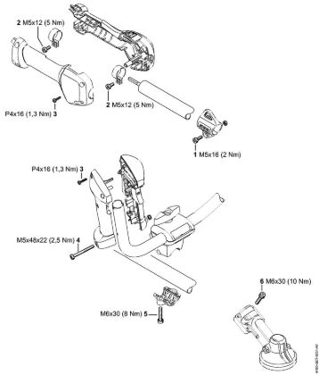 Tightening torques Brushcutters (FS) FS 91 R Stihl