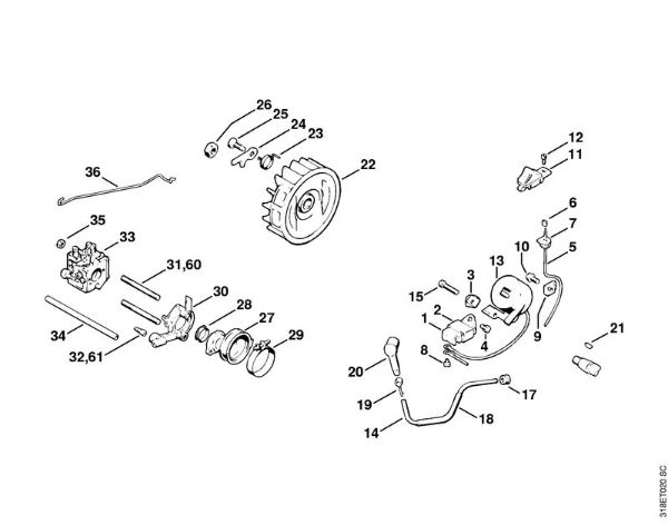 Ignition system Clearing saws (FS) FS 202 Stihl