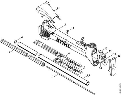 Drive tube assembly Clearing saws (FS) FS 310 Stihl