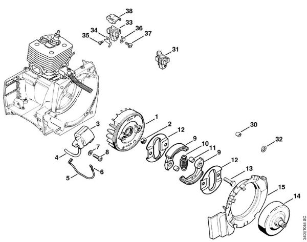 Ignition system Clearing saws (FS) FS 360 Stihl