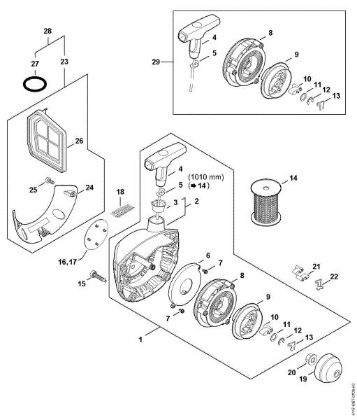 Picture of Rewind starter Ergostart FS 360 C-E