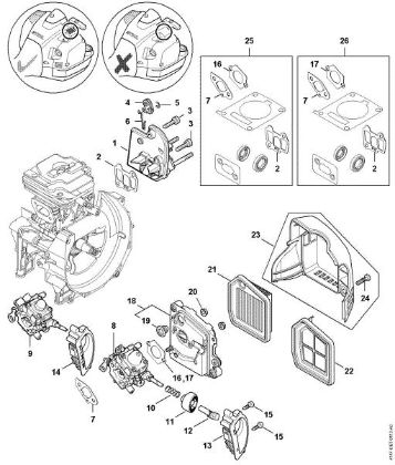 Picture of Spacer flange, Air filter FS 410 (4147)