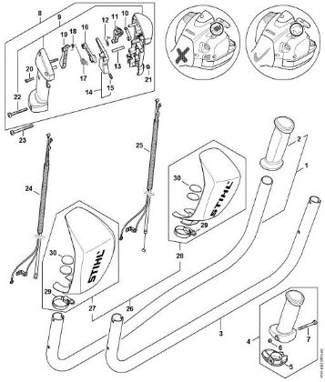 Picture of Bike handle FS 410 C-E K