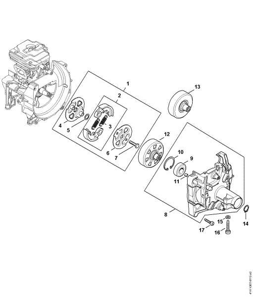 Picture of Clutch, Clutch housing FS 410 C-EM K