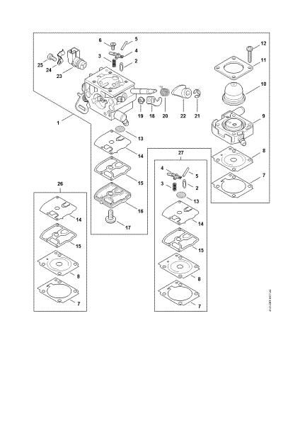 Picture of Carburetor 4147/54 FS 411 C-EM