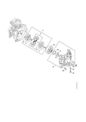 Picture of Clutch, Clutch housing FS 411 C-EM