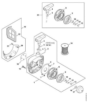 Picture of Rewind starter FS 411 C-EM