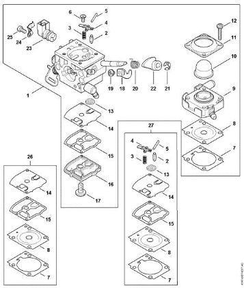Picture of Carburetor 4147/28 FS 411 C-EM L