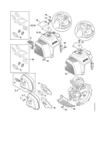 Picture of Muffler, Shroud FS 460 C-EM