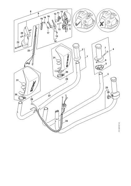 Picture of Bike handle FS 460 C-EM K
