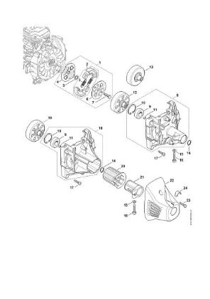 Picture of Clutch, Clutch housing FS 460 C-EM K