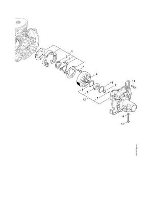 Picture of Clutch, Clutch housing FS 490 C-EM
