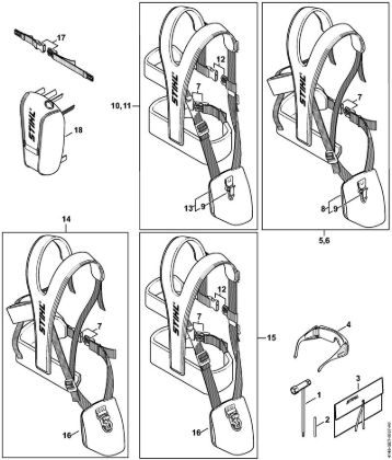 Tools, Full harness Clearing saws (FS) FS 490 C-EM KW Stihl