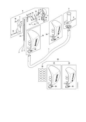 Picture of Handlebar, Control handle FS 491 C-EM