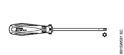 Screwdriver, T10 Clearing saws (FS) FS 491 C-EM L Stihl