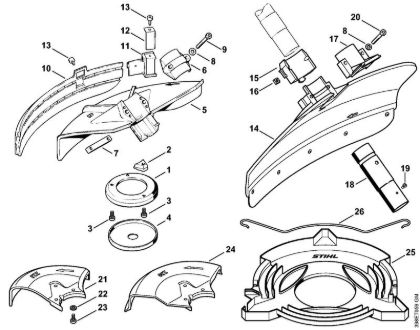 Deflector Clearing saws (FS) FS 500 Stihl