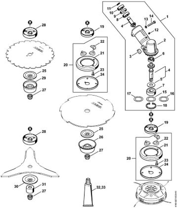 Gear head Clearing saws (FS) FS 510 C-EM Stihl