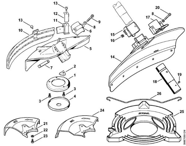 Deflector Clearing saws (FS) FS 550 Stihl