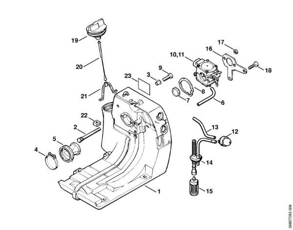 Tank housing Clearing saws (FS) FS 550 Stihl