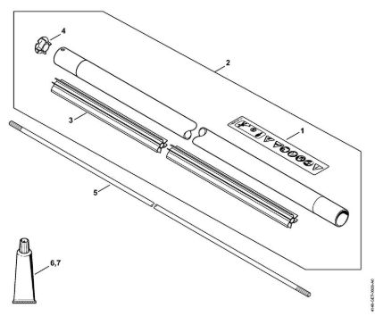 Drive tube assembly Clearing saws (FS) FS 560 C-EM Stihl