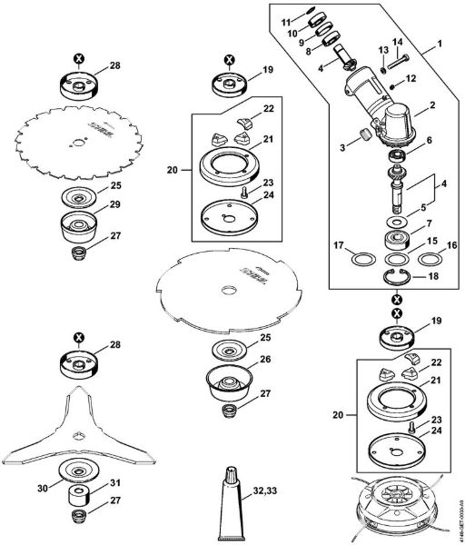 Gear head Clearing saws (FS) FS 560 C-EM Stihl