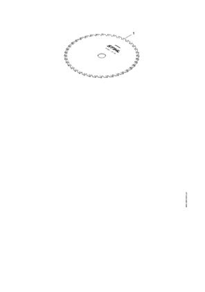 Picture of Grass cutting blade 250-40 Spezial, d. 20 mm Grass cutting blade 250-40 / 10"-40 Spezial
