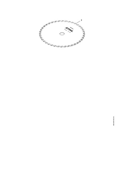 Picture of Grass cutting blade 250-40 Spezial, d. 25.4 mm Grass cutting blade 250-40 / 10"-40 Spezial
