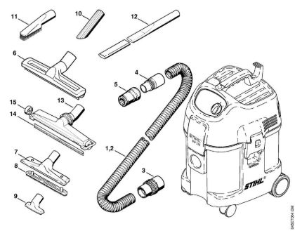 Extras Vacuum cleaners (SE) SE 121 Stihl