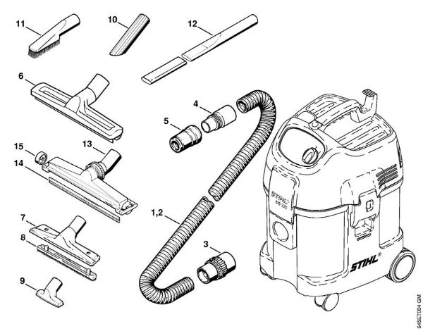 Extras Vacuum cleaners (SE) SE 121 Stihl