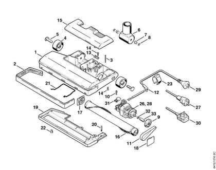 Electric carpet brush Vacuum cleaners (SE) SE 201 Stihl