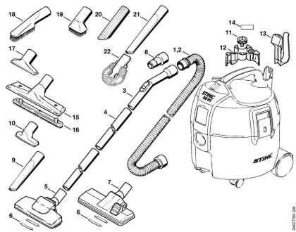 Tools, Extras Vacuum cleaners (SE) SE 61 E Stihl