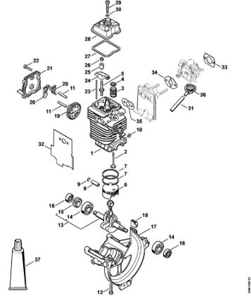 Engine à˜ 40 mm FC 100, FC 110 FC 100 brand Stihl