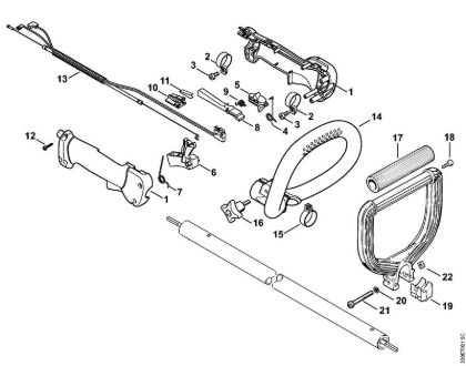 Handle, Loop handle FC 100, FC 110 FC 110 brand Stihl