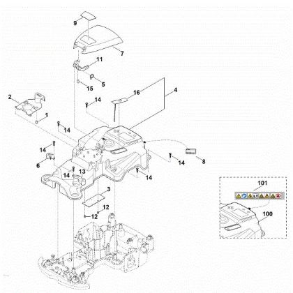 Picture of B - Housing upper part RMI 422.0